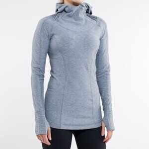 Lululemon Run: Back On Track Pullover Heathered Blurred Grey- Size 4